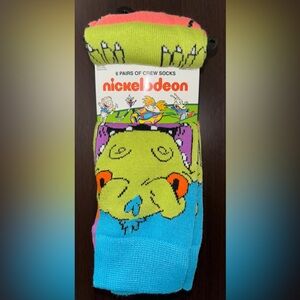 NICKELODEON NOVELTY CREW SOCKS NWT MEN’S SHOE SIZE 6-12